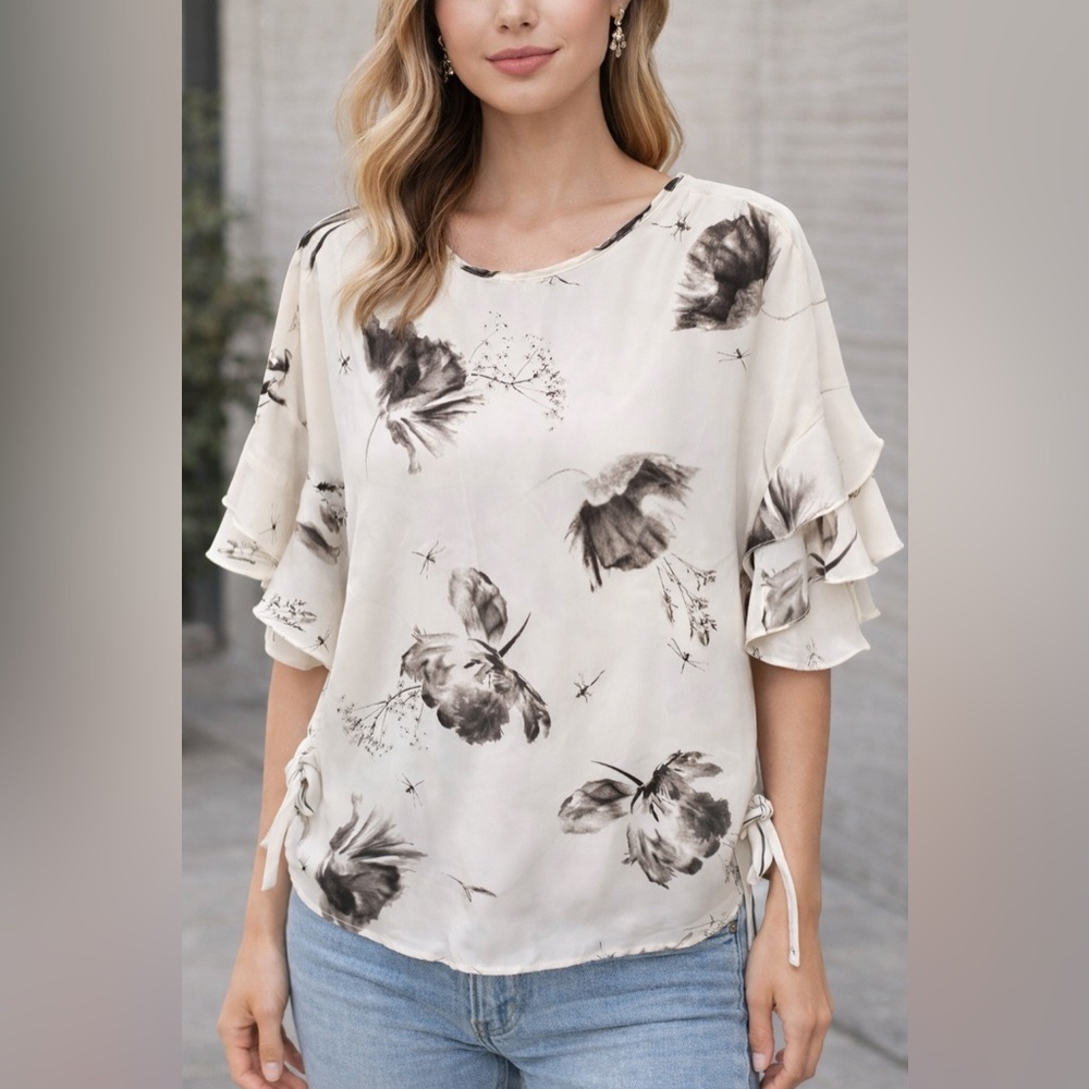 Express Floral Top Blouse XS